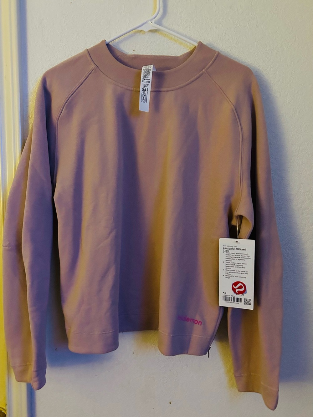 lululemon athletica Dusty Mauve Crew Sweatshirt